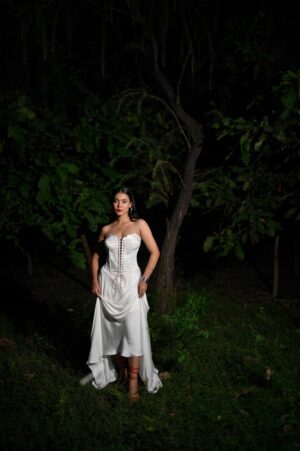 IVORY PETAL CORSET (1) IVORY SWAN SKIRT